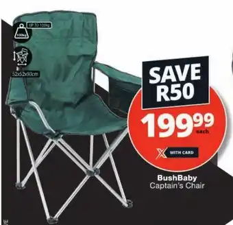 Checkers BushBaby Captain's Chair offer