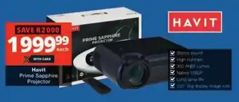 Checkers Havit Prime Sapphire Projector offer