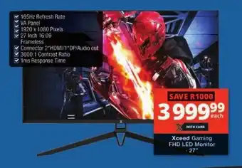 Checkers Xceed 27" Gaming FHD LED Monitor offer