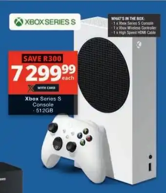 Checkers Xbox Series S Console 512GB offer