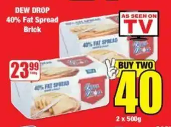 Boxer DEW DROP 40% Fat Spread Brick offer