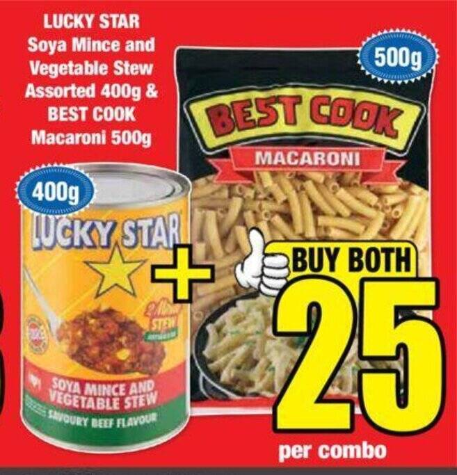LUCKY STAR Soya Mince And Vegetable Stew Assorted 400g BEST COOK lucky-star-soya-mince-and-vegetable-stew-assorted-400g-best-cook
