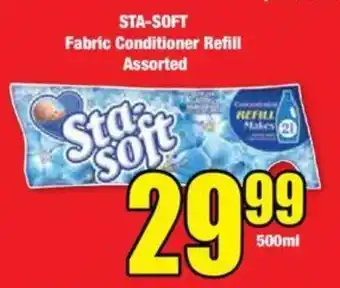 Boxer STA-SOFT Fabric Conditioner Refill Assorted offer