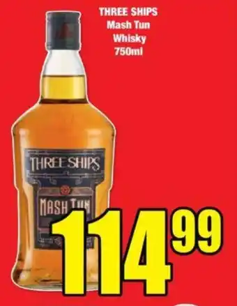 Boxer THREE SHIPS Mash Tun Whisky 750ml offer