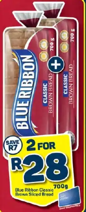 Pick n Pay Blue Ribbon Classic Brown Sliced Bread offer