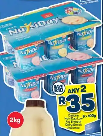 Pick n Pay Danone NutriDay Low Fat Smooth Dairy Snack Assorted offer