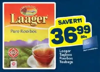 Pick n Pay Laager Tagless Rooibos Teabags offer
