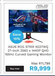 First Shop Asus Rog Strix XG27WQ Gaming Monitor offer