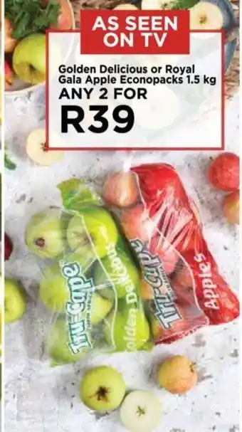 Golden Delicious or Royal Gala Apple Econopacks 1.5kg