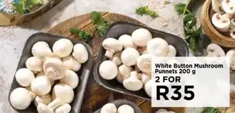 Food Lover's Market White Button Mushroom Punnets 200g offer