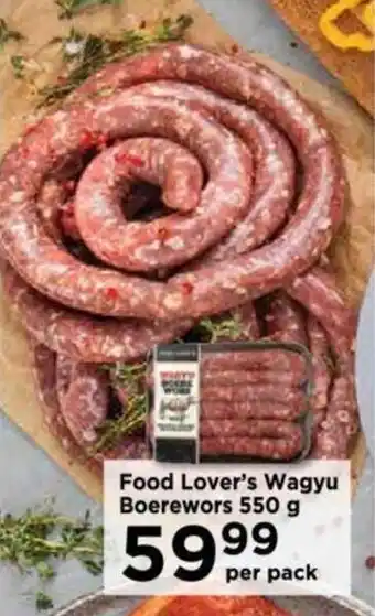 Food Lover's Market Food Lover's Wagyu Boerewors 550g offer