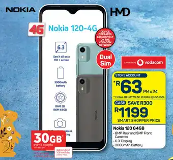 Pick n Pay Hypermarket Nokia 120 64GB offer