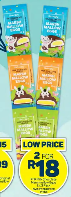Pick n Pay Hypermarket PnP Milk Chocolate Marshmallow Eggs 2x3 Pack offer