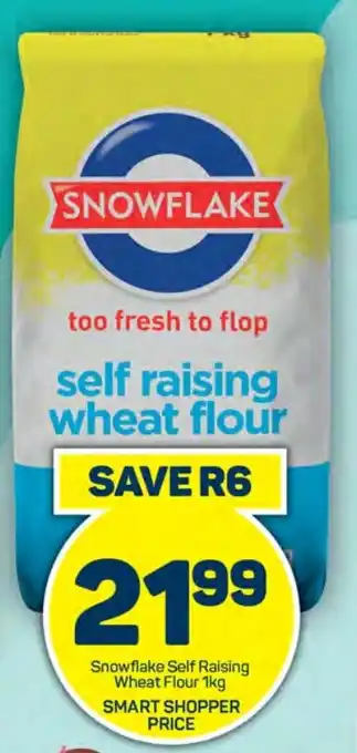 Pick n Pay Hypermarket Snowflake Self Raising Wheat Flour 1kg offer