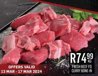 Bluff Meat Supply FRESH BEEF FQ CURRY BONE-IN offer