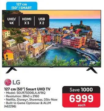 Makro LG 127 cm (50") Smart UHD TV offer