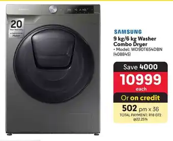 Makro SAMSUNG 9 kg/6 kg Washer Combo Dryer offer