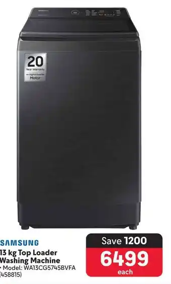 Makro SAMSUNG 13 kg Top Loader Washing Machine offer