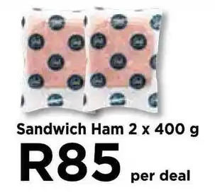 Food Lover's Market Sandwich Ham 2 x 400g offer