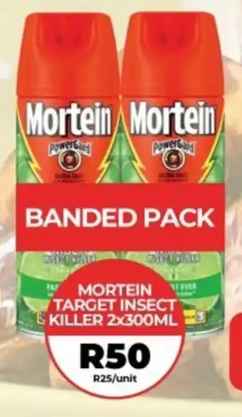 1UP MORTEIN TARGET INSECT KILLER 2x300ML offer