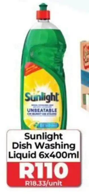 1UP Sunlight Dish Washing Liquid 6x400ml offer