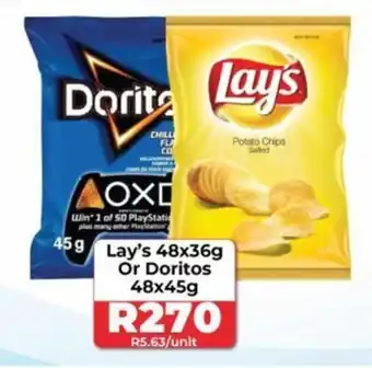 1UP Lay's 48x36g Or Doritos 48x45g offer
