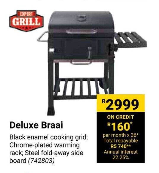 Deluxe Braai offer at Builders Warehouse