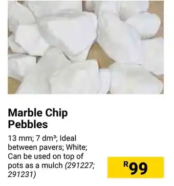 Builders Warehouse Marble Chip Pebbles offer