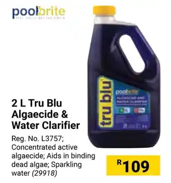 Builders Warehouse 2 L Tru Blu Algaecide & Water Clarifier offer