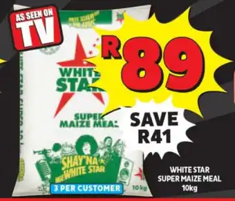 Usave WHITE STAR SUPER MAIZE MEAL 10kg offer
