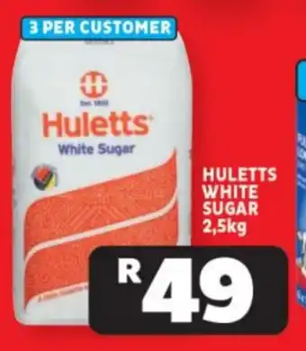 Usave HULETTS WHITE SUGAR 2,5kg offer