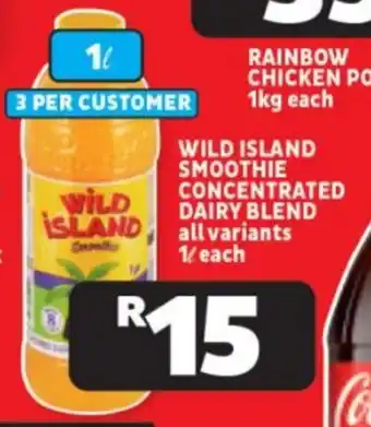 Usave WILD ISLAND SMOOTHIE CONCENTRATED DAIRY BLEND all variants 1L each offer