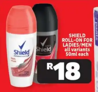 Usave SHIELD ROLL-ON FOR LADIES/MEN all variants 50ml each offer