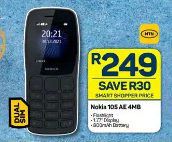 Pick n Pay Nokia 105 AE 4MB offer