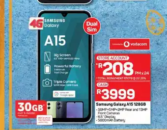 Pick n Pay Samsung Galaxy A15 128GB offer