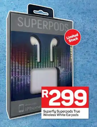 Pick n Pay Superfly Superpods True Wireless White Earpods offer