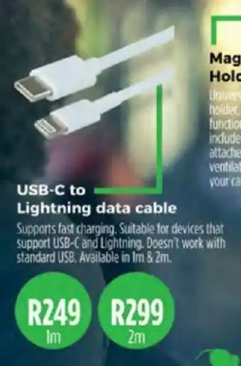 USB-C to Lightning data cable 1m