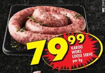 Shoprite KAROO WORS LOOSE SERVE offer