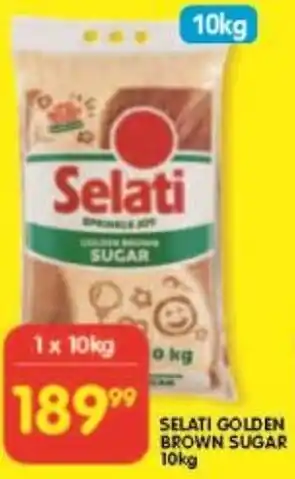 Shoprite SELATI GOLDEN BROWN SUGAR 10kg offer