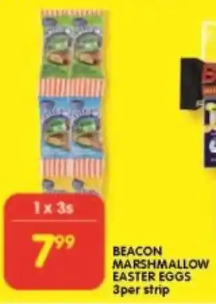 Shoprite BEACON MARSHMALLOW EASTER EGGS 3per strip offer