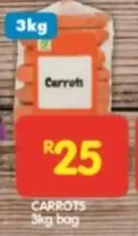 Shoprite CARROTS 3kg bag offer