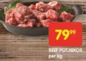 Shoprite BEEF POTJIEKOS per kg offer