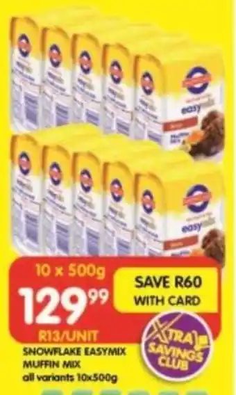 Shoprite SNOWFLAKE EASYMIX MUFFIN MIX offer