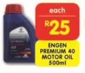 Shoprite ENGEN PREMIUM 40 MOTOR OIL 500ml offer