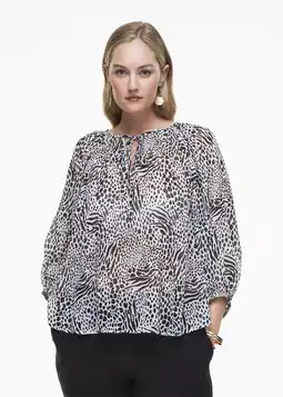 Tie Neck Chiffon Blouse