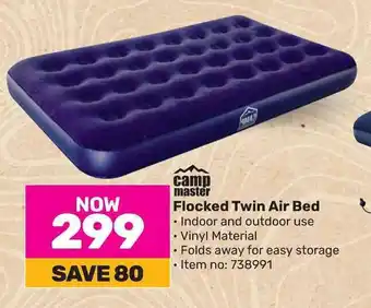 Flocked Twin Air Bed