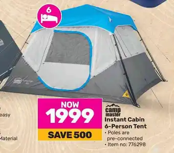 Game Instant Cabin 6-Person Tent offer
