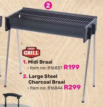 Game Large Steel Charcoal Braai offer