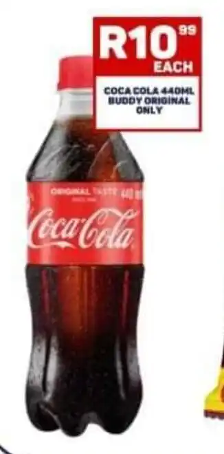 Pick n Pay COCA COLA 440ML BUDDY ORIGINAL ONLY offer