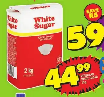 Shoprite RITEBRAND WHITE SUGAR 2kg offer